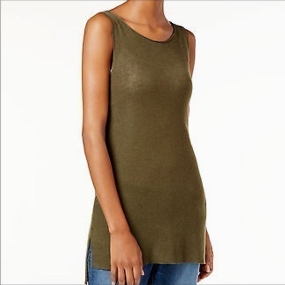 Eileen Fisher Tops - Eileen Fisher Olive Merino Wool Shell Top